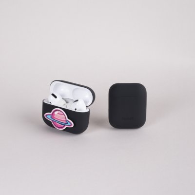 holdit silicone case silikonfodral till apple airpods pro svart