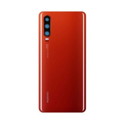 huawei p30 original baksida batterilucka röd reservdel för reparation