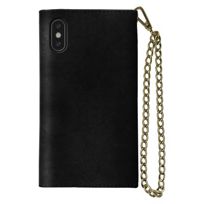 iDeal Mayfair Clutch Velvet iPhone X/XS - Svart