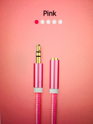 AUX kabel - Ljud kabel 3,5 mm - 1M