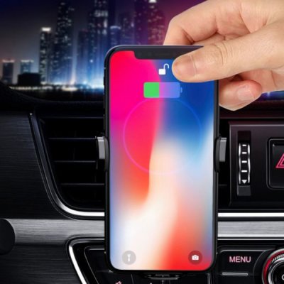 Intelligent Bilhållare med 15W Trådlös Laddning Smidig och Effektiv under Färden