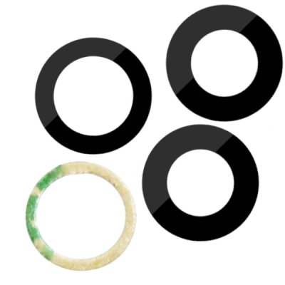 iphone 11 pro max kamera lins glas höger vänster reservdel