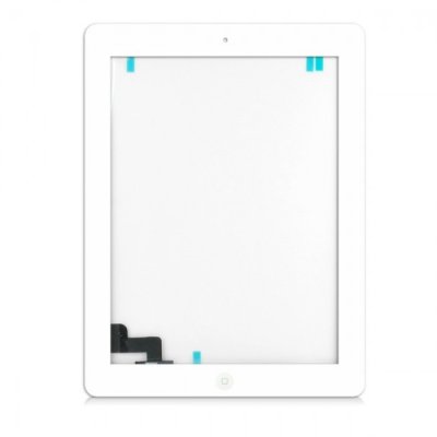 iPad 2 Komplett Glas & Digitizer med delar Vit