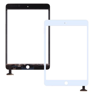ipad mini 1 2 digitizer glas touch flex display ingen hemknapp vit