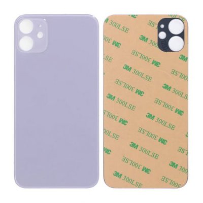 iPhone 11 Baksida Glas med Självhäftande tejp Lila