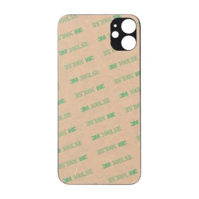 iPhone 11 Baksida Glas med Självhäftande tejp Svart