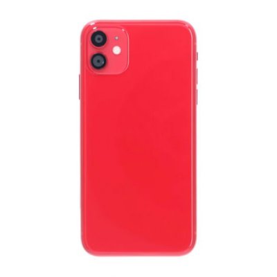 iPhone 11 Baksida med Komplett Ram Premium Röd