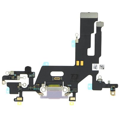 iphone 11 laddkontakt lightning port reservdel tredjepartstillverkad lila