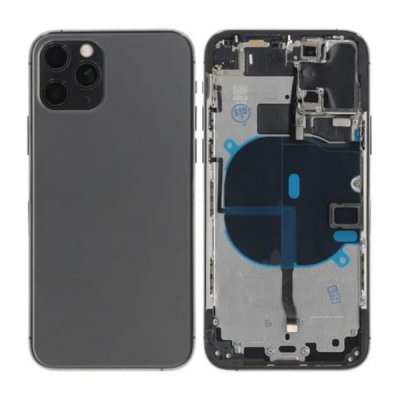 iPhone 11 Pro Baksida med Komplett Ram Premium OEM Svart