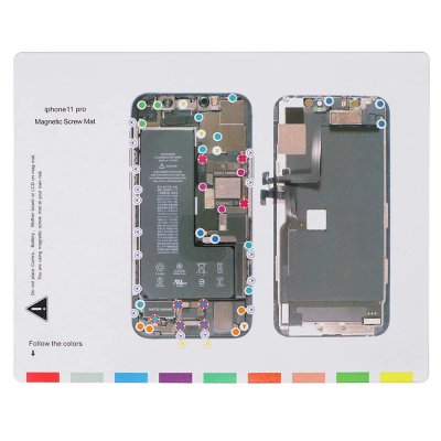 iphone 11 pro magnetisk skruvmatta mat screws
