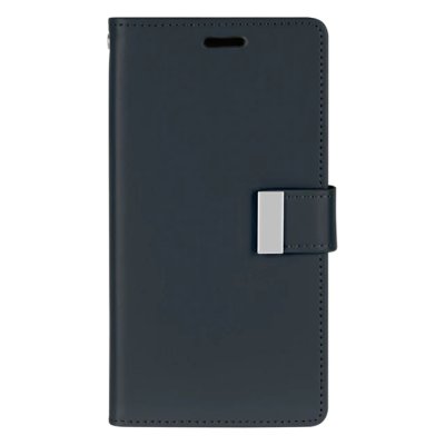 iphone 11 pro läderskal fodral skal rich diary iiglo marin bla blue blå