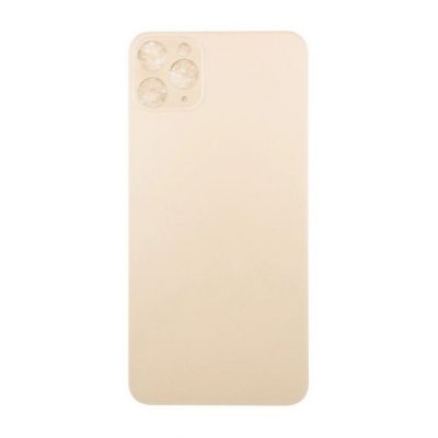 iPhone 11 Pro Max Baksida Glas med Självhäftande tejp Guld