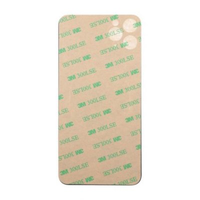 iPhone 11 Pro Max Baksida Glas med Självhäftande tejp Guld