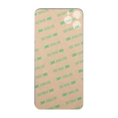 iPhone 11 Pro Max Baksida Glas med Självhäftande tejp Svart