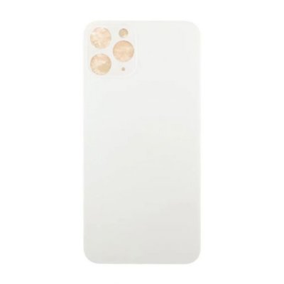 iPhone 11 Pro Max Baksida Glas med Självhäftande tejp Vit