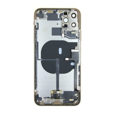 iPhone 11 Pro Max Baksida med Komplett Ram Guld