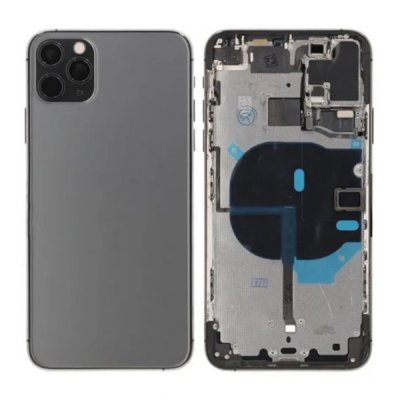 iPhone 11 Pro Max Baksida med Komplett Ram OEM Svart