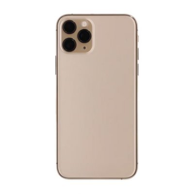 iPhone 11 Pro Max Baksida med Komplett Ram Premium OEM Guld