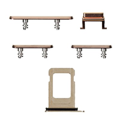 iphone 11 pro max sidoknappar simkortshållare guld gold reservdelar