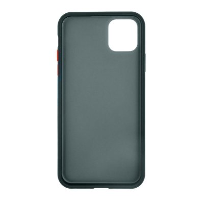 iPhone 11 Pro Max Grind PC Skydd Silikonskal Svart