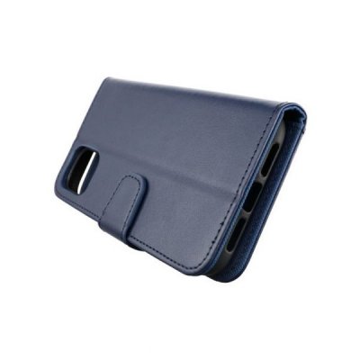 iphone 11 rvelon plånboksfodral med korfack blå