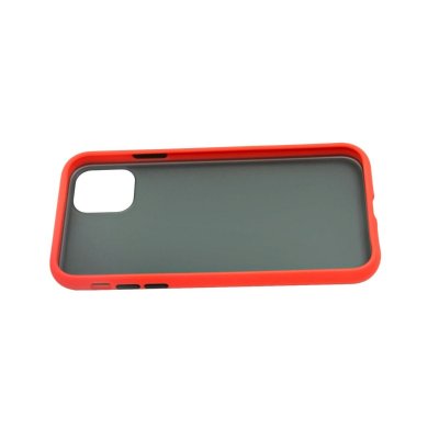 iPhone 11 Grind PC Skydd Silikonskal Röd