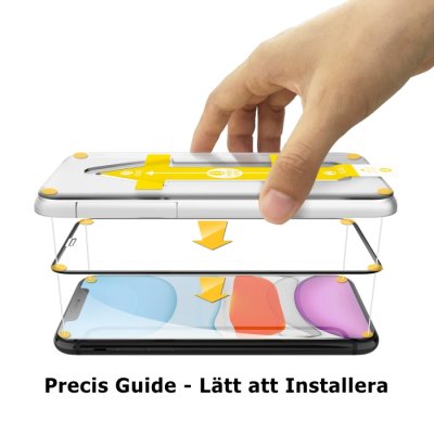 Easy App Skärmskydd till iPhone 11 / XR Svart.