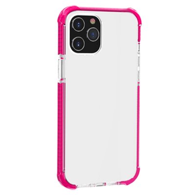 iphone 12 tpu plast genomskinlig svart skydd skal förstärkt stark extra