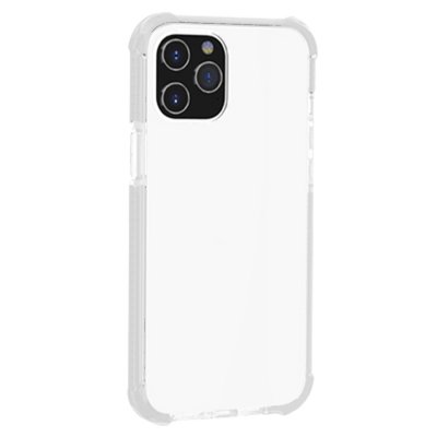 iphone 12 tpu plast genomskinlig svart skydd skal förstärkt stark extra vit white