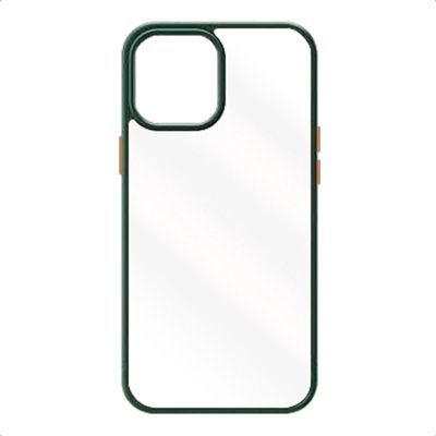 iphone 12 pro skal skydd svart rock guard pro skin feel series mörk grön orange