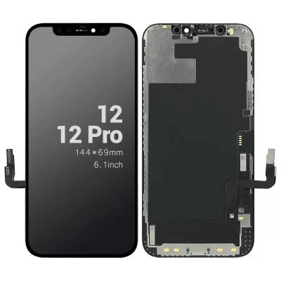 iPhone 12 / 12 Pro Skärm LCD Display Glas med Skärmklister - Livstidsgaranti
