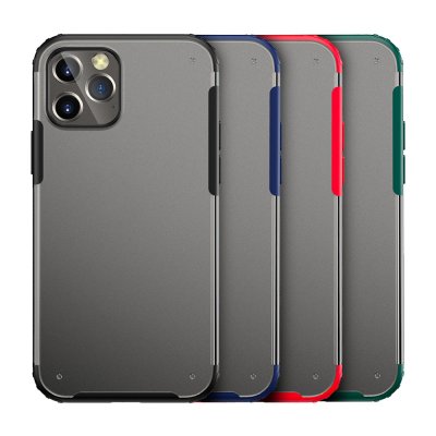iphone 12 pro skal skydd wlongs blå blue transparent