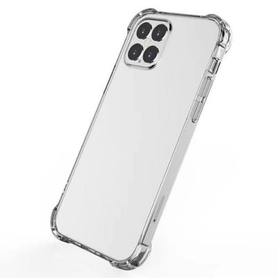 iphone 12 pro tpu shockproof transparent skal case skydd protective