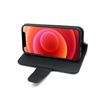 iphone 12 pro max fodrla med skal och miniplånbok i ställform