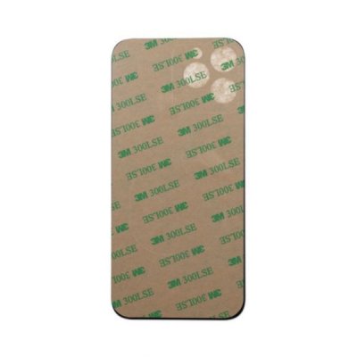 iPhone 12 Pro Max Baksida Glas med Självhäftande tejp Vit