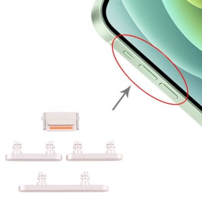 iPhone 12 Sidoknappar Vit