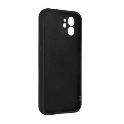 iPhone 12 Silikonskal med Kameraskydd Svart
