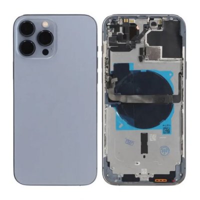 iPhone 13 Pro Max Baksida med Komplett Ram OEM Blå