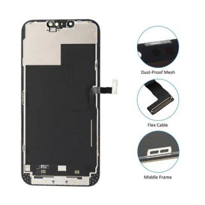 iphone 13 pro oled bildskärm original display glas svart