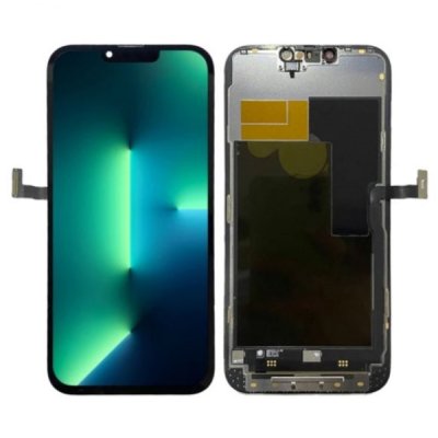 iphone 13 pro oled bildskärm original display glas svart