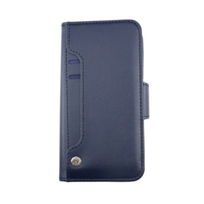 rvelon iphone 13 pro plånboksfodral TPU PU artificiellt läder 6st kortfack färg abyss blå