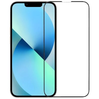 skärmskydd i svart färg, heltäckande 9d till iphone 13 mini.