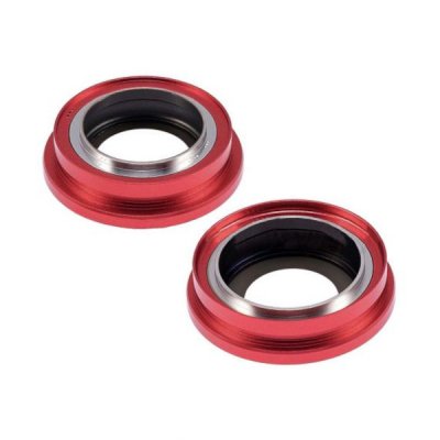 iphone 14 bak kameralins med ram röd