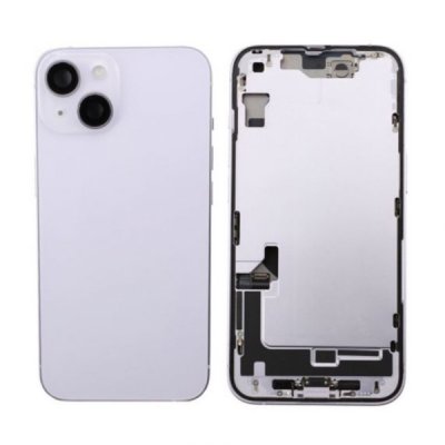 iPhone 14 Baksida med Komplett Ram Lila