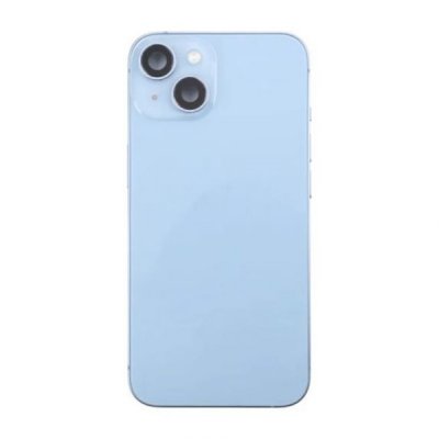iPhone 14 Baksida med Komplett Ram OEM Blå