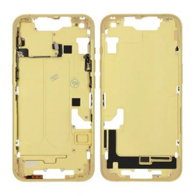 iPhone 14 Baksida med Komplett Ram OEM Gul