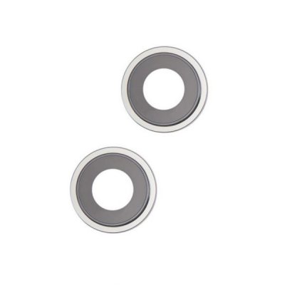 iPhone 14 Kameralins med Ram Silver