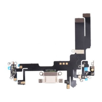 iPhone 14 Laddkontakt med Flexkabel OEM Vit