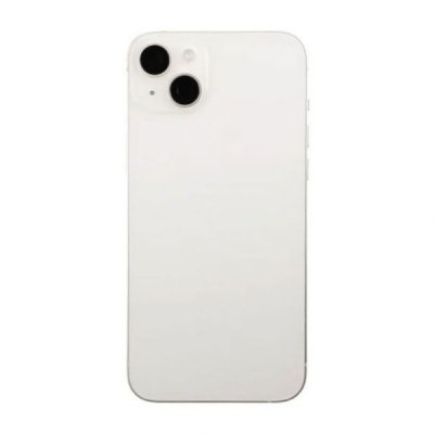 iPhone 14 Plus Baksida med Komplett Ram Vit