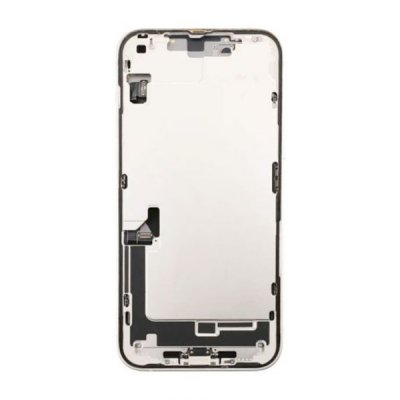 iPhone 14 Plus Baksida med Komplett Ram Vit